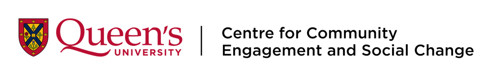 Centre for Community Engagement and Social Change with a Queen's University shield
